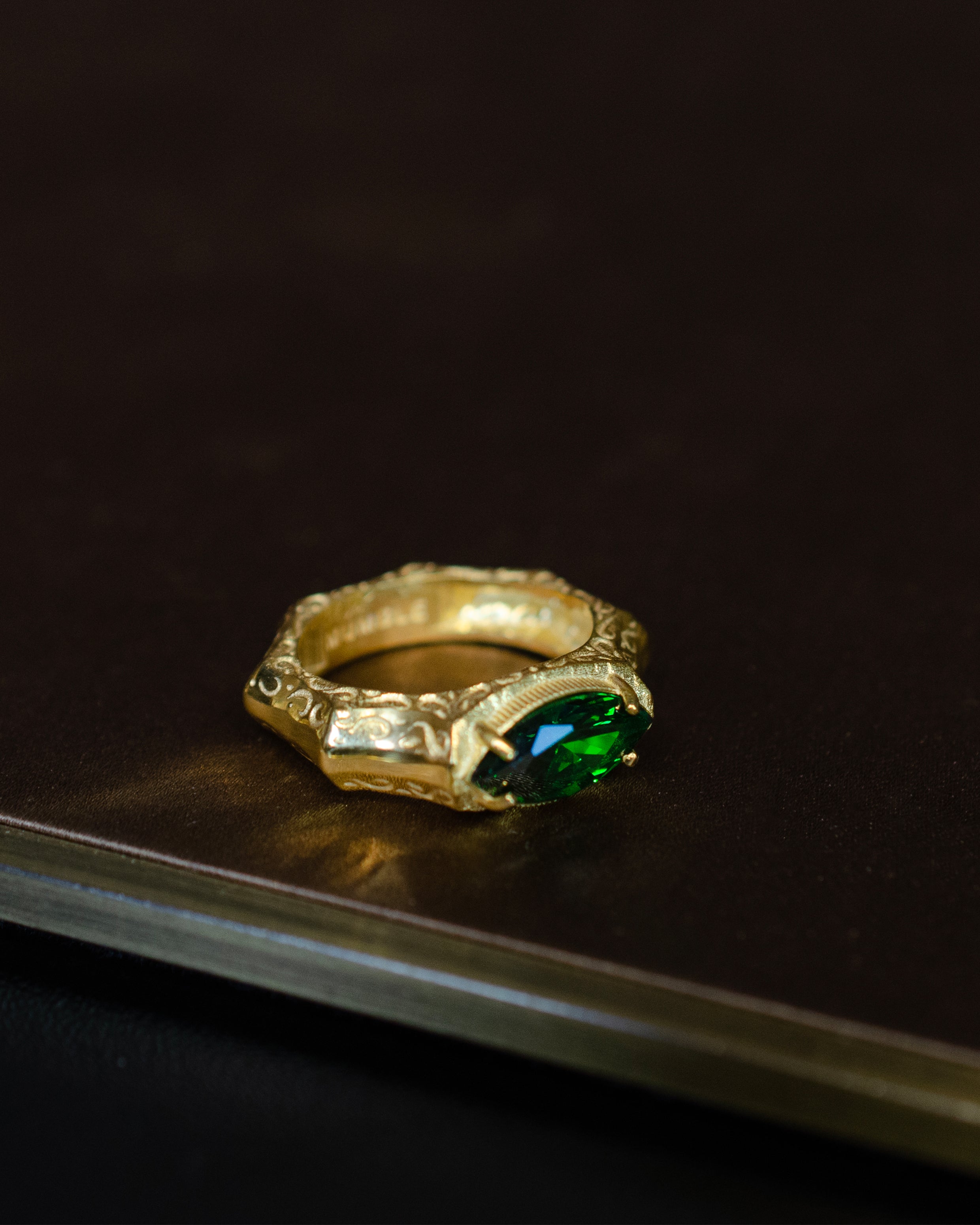 Baroque Marquise 14 Ayar Altın Kaplama