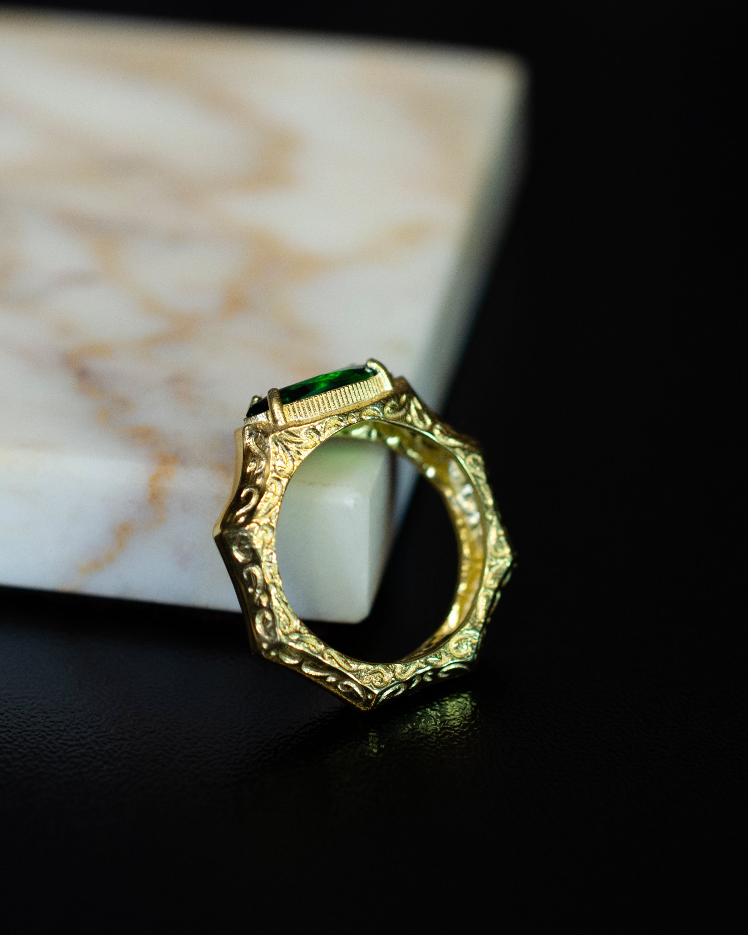 Baroque Marquise 14 Ayar Altın Kaplama