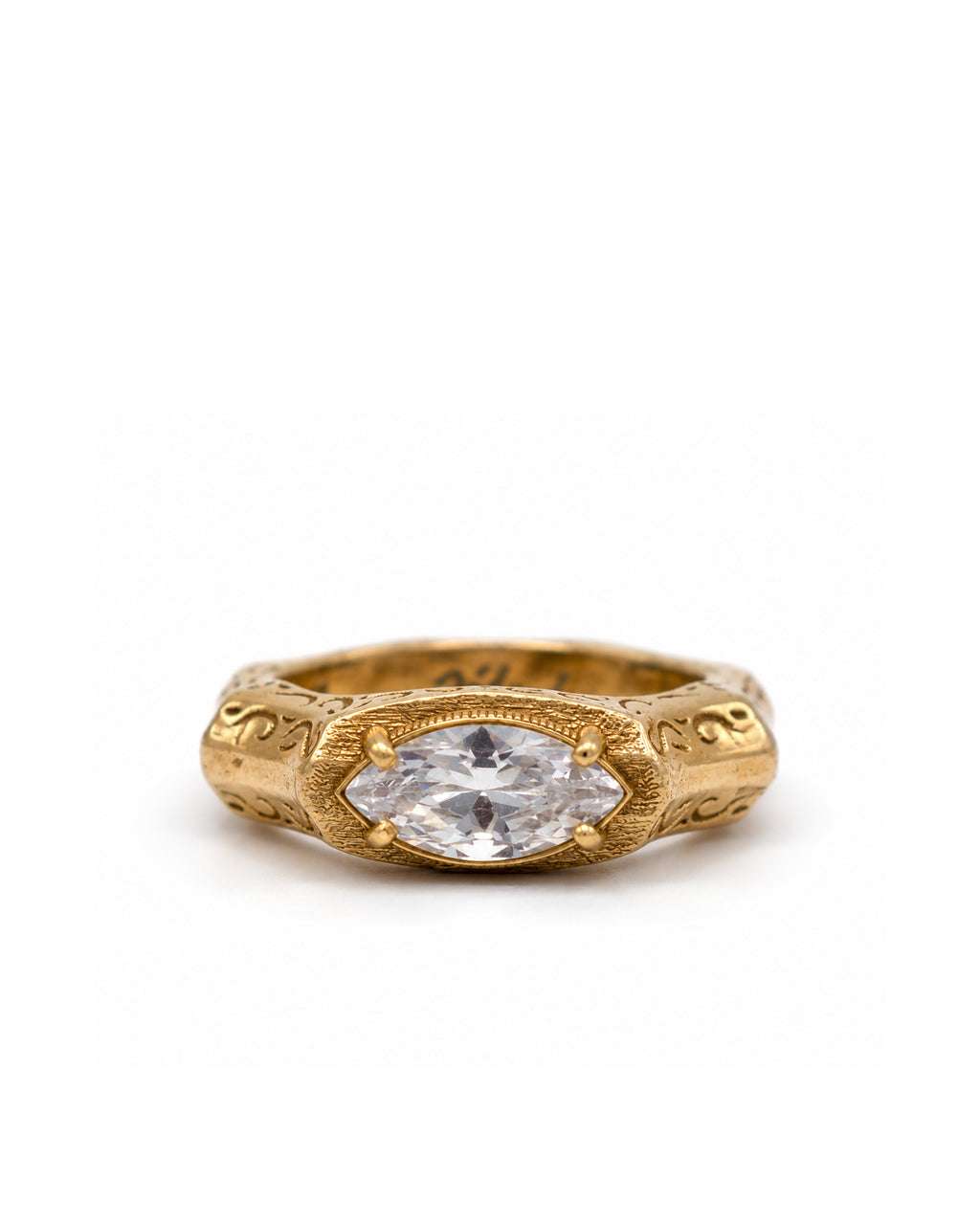 Baroque Marquise 14 Ayar Altın Kaplama