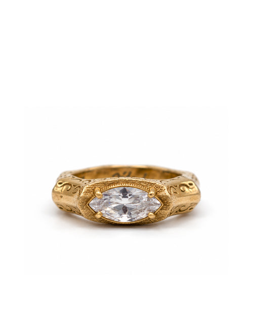 Baroque Marquise 14 Ayar Altın Kaplama