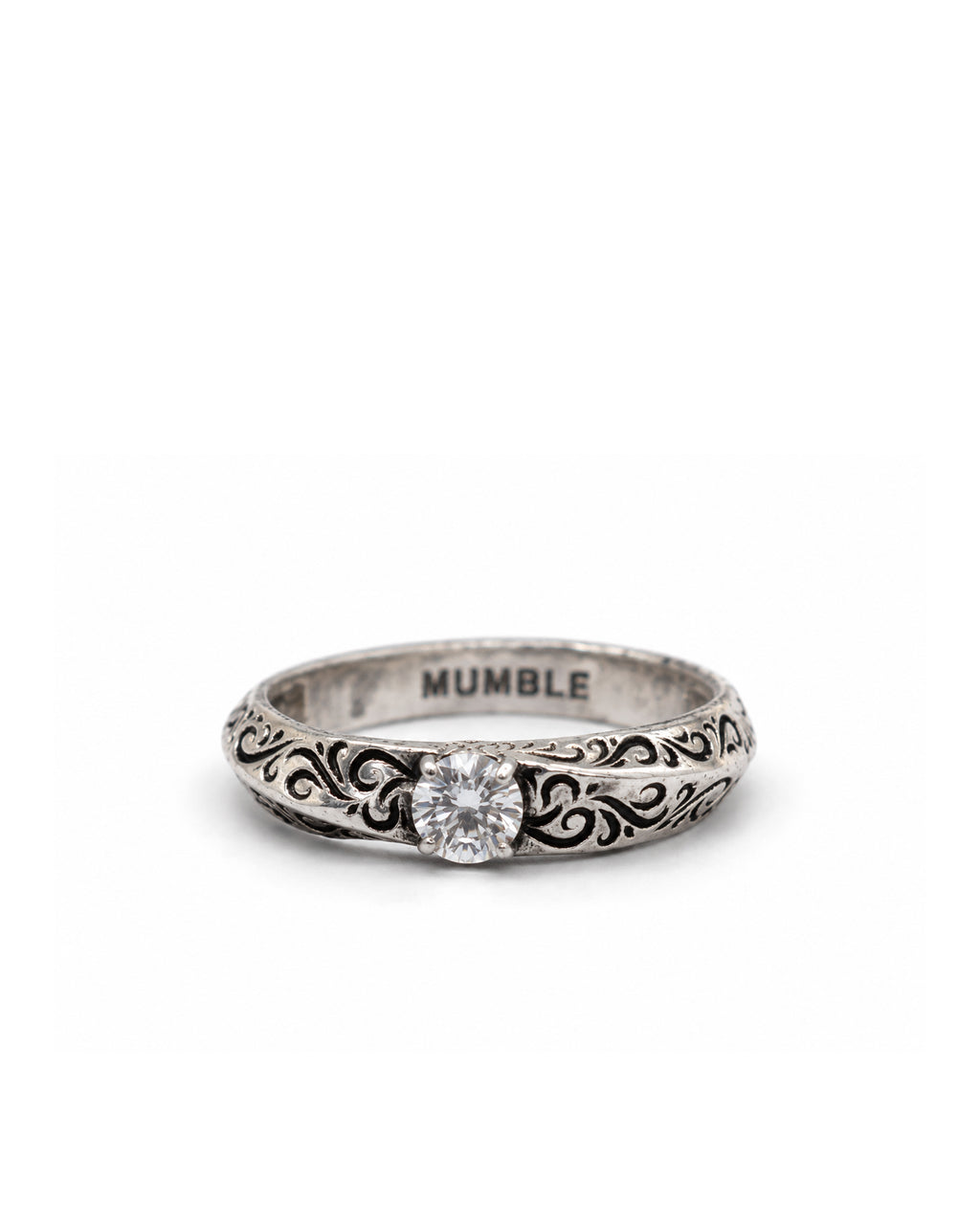 Baroque Engraved Solitaire