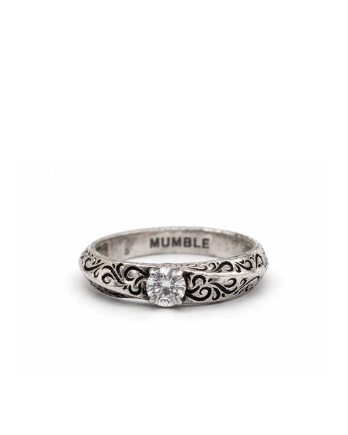 Baroque Engraved Solitaire
