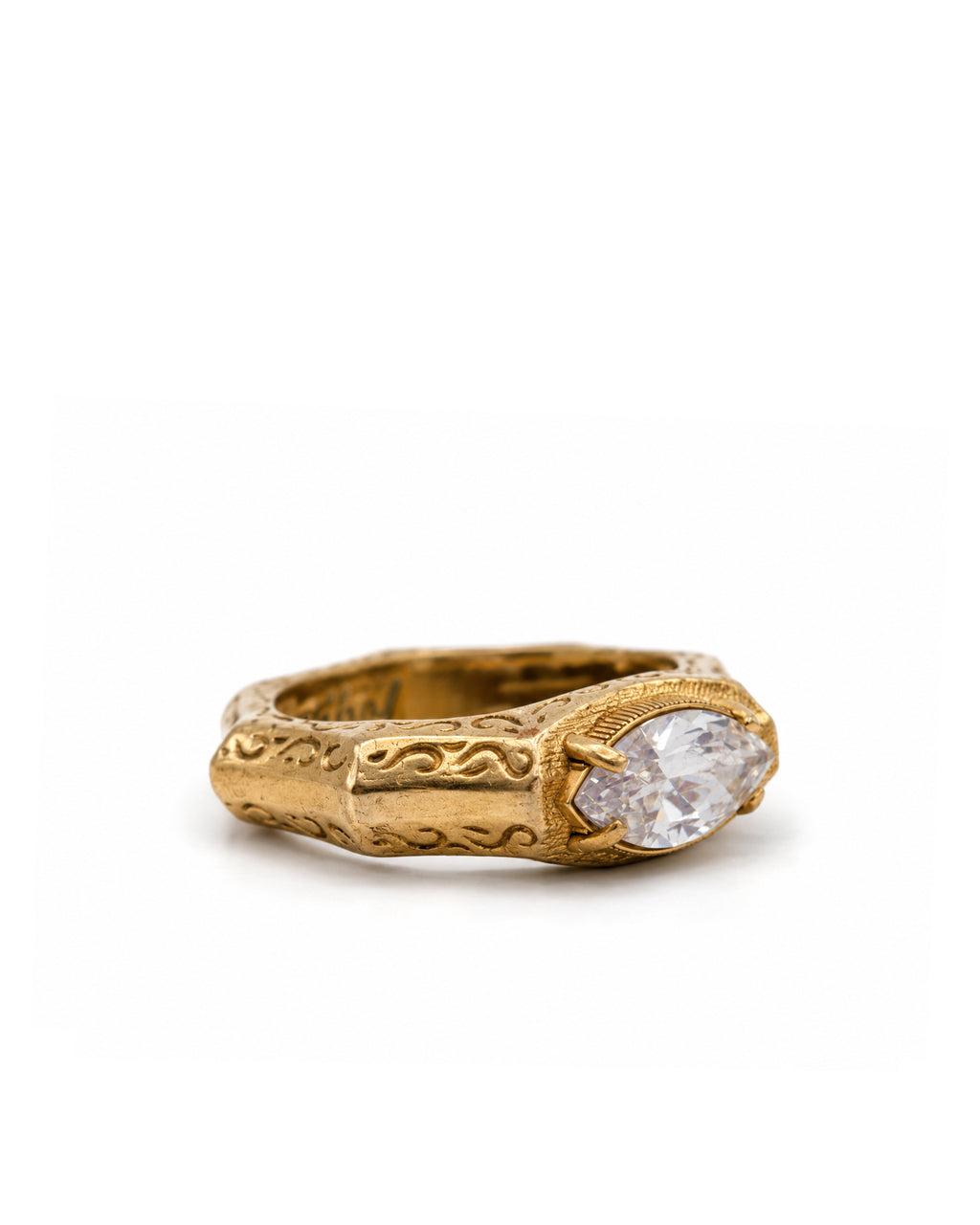 Baroque Marquise 14 Ayar Altın Kaplama