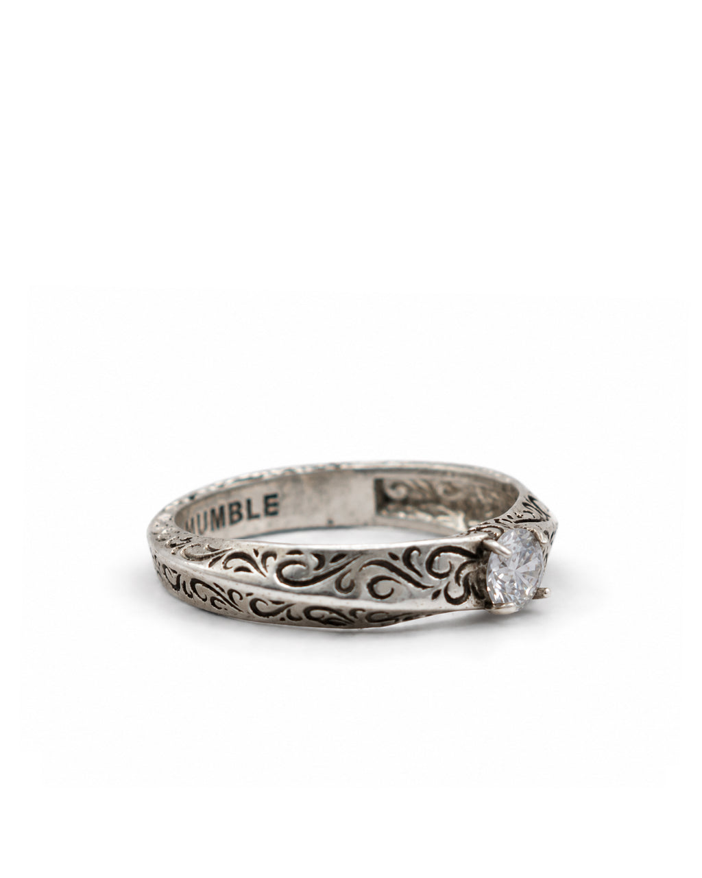 Baroque Engraved Solitaire
