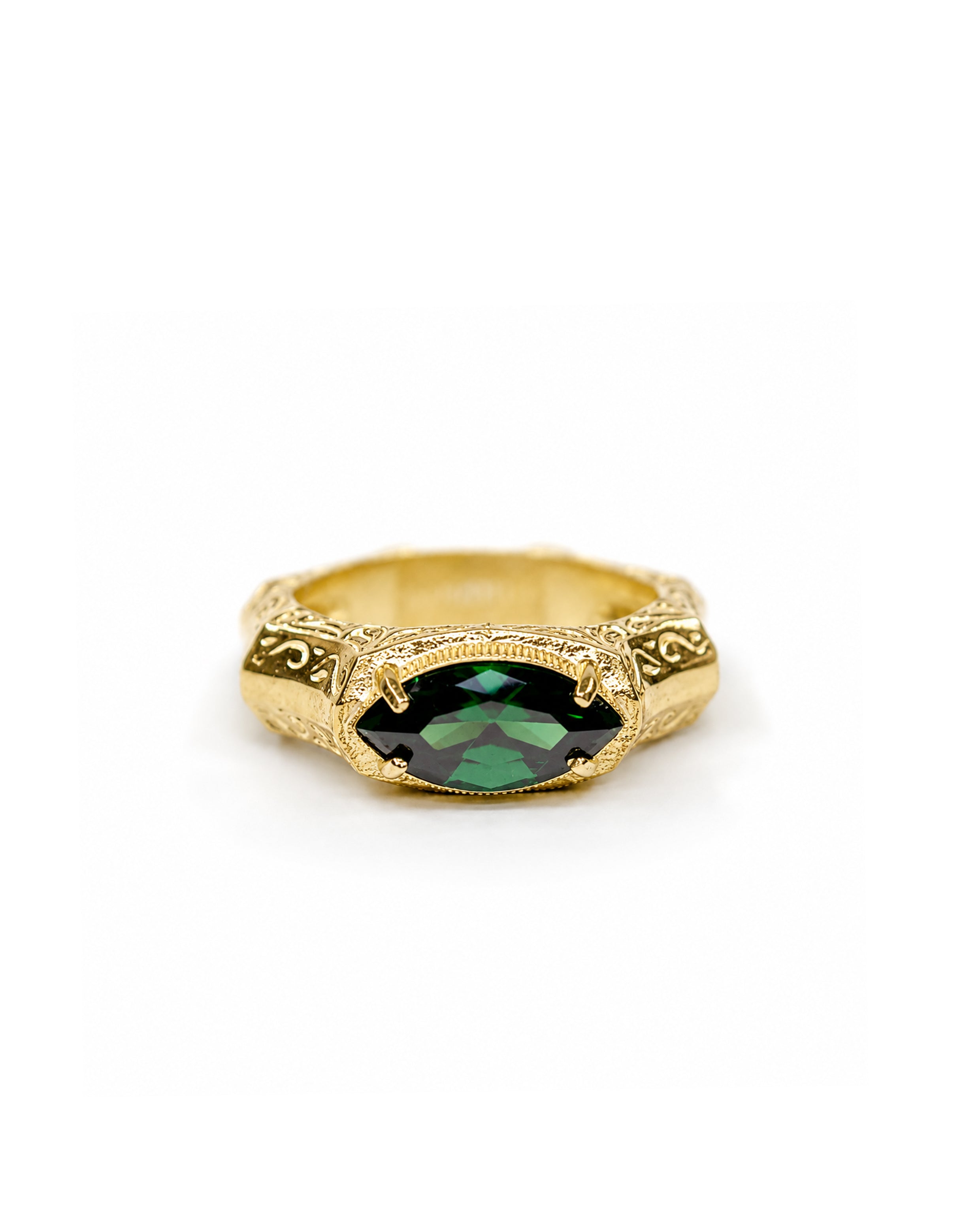 Baroque Marquise 14 Ayar Altın Kaplama